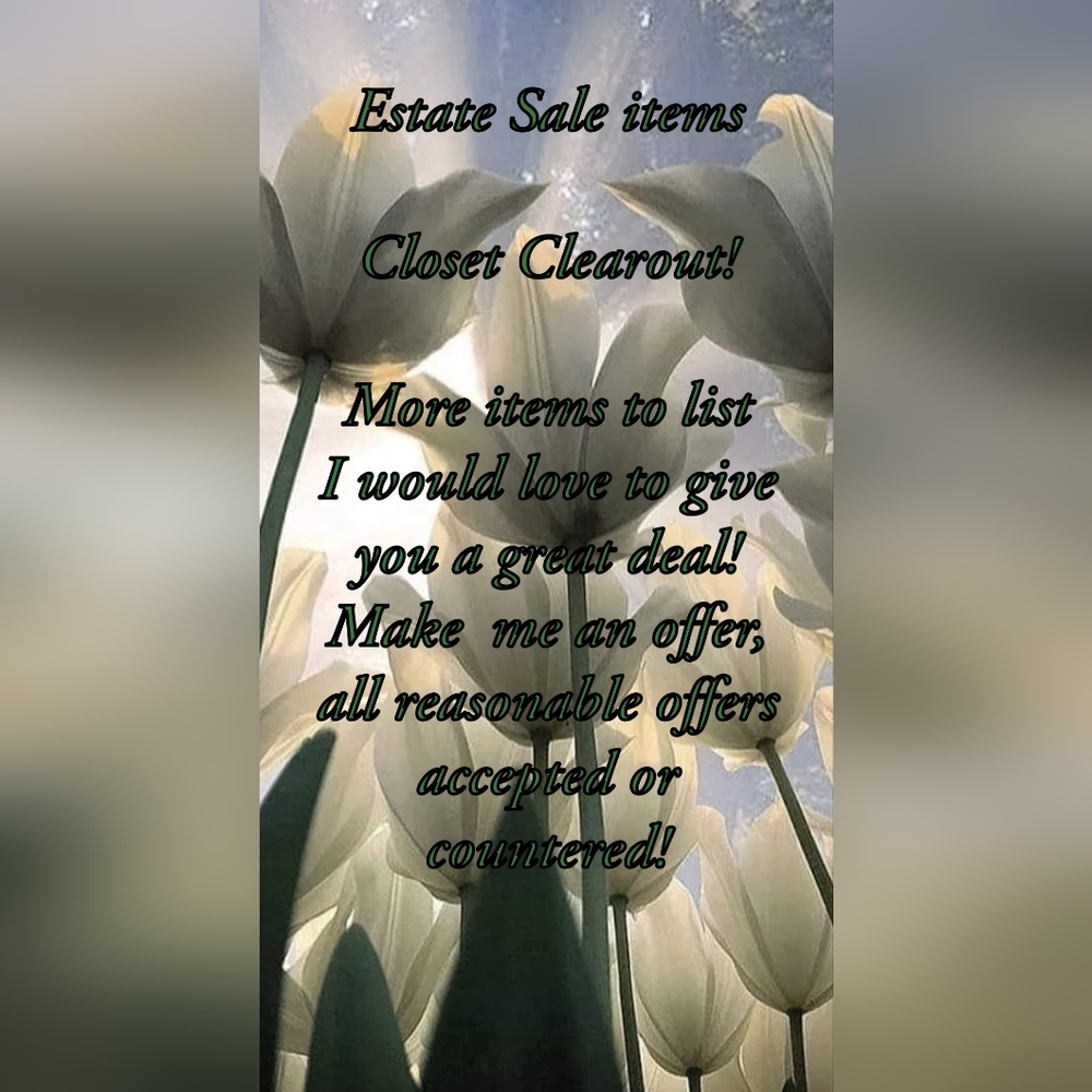 Estate Sale Closet Clearout - Make an Offer!